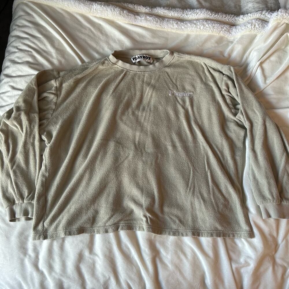 Playboy by Pacsun Terry Cloth Long Sleeve T-Short